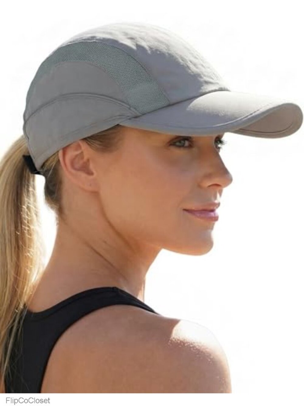Unisex Breathable Baseball Cap UPF 50+ Reflective Wide Brim Adjustable Running
